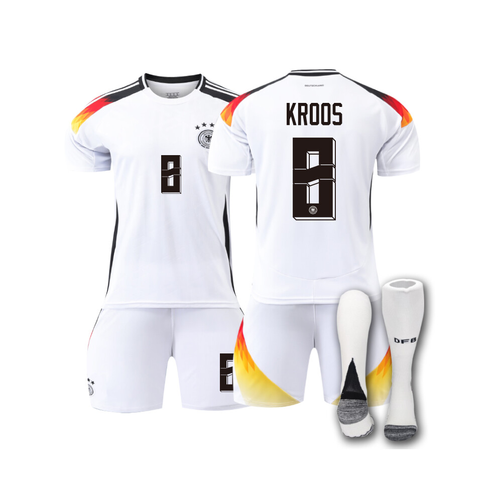 Qinyuchen (24(130-140Cm)) Comfortable 2425 Germany Home Kroos #8 Training Suit With Socks