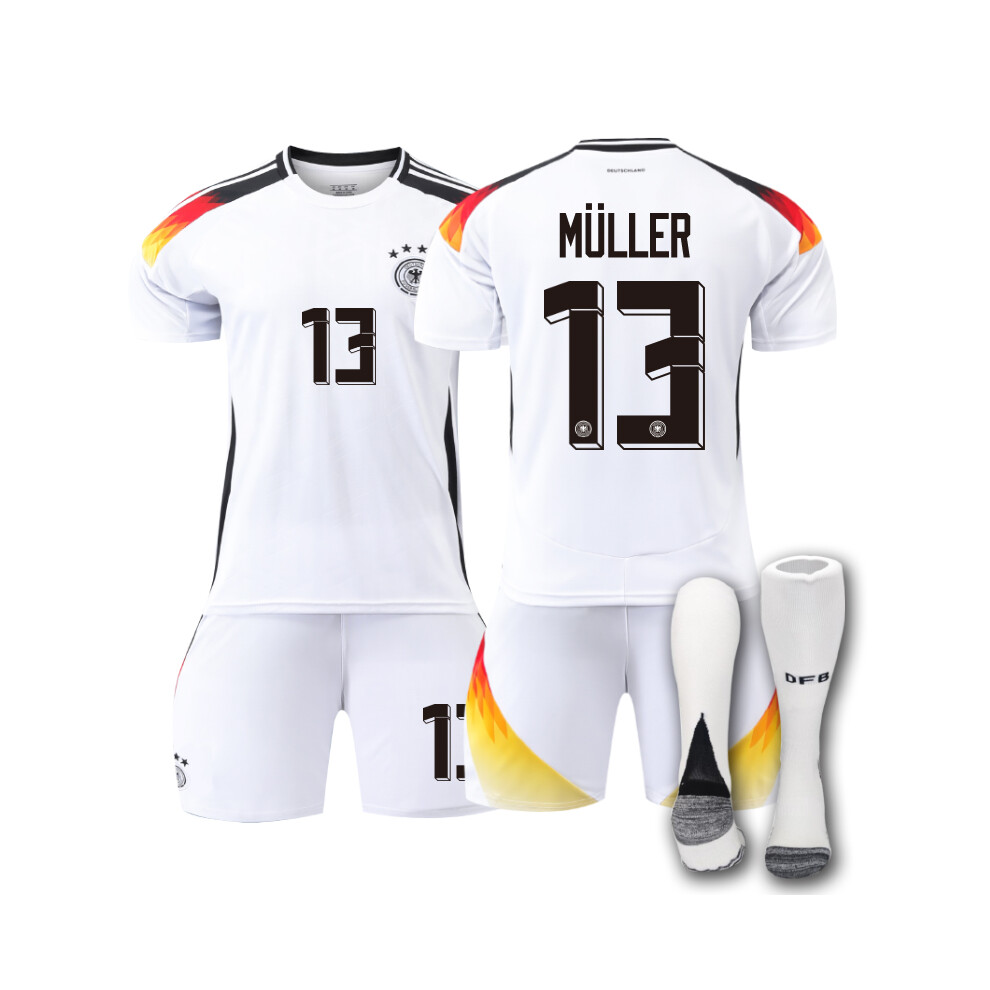 Qinyuchen (Xs(160-165Cm)) Comfortable 2425 Germany Home Müller #13 Training Suit With Socks