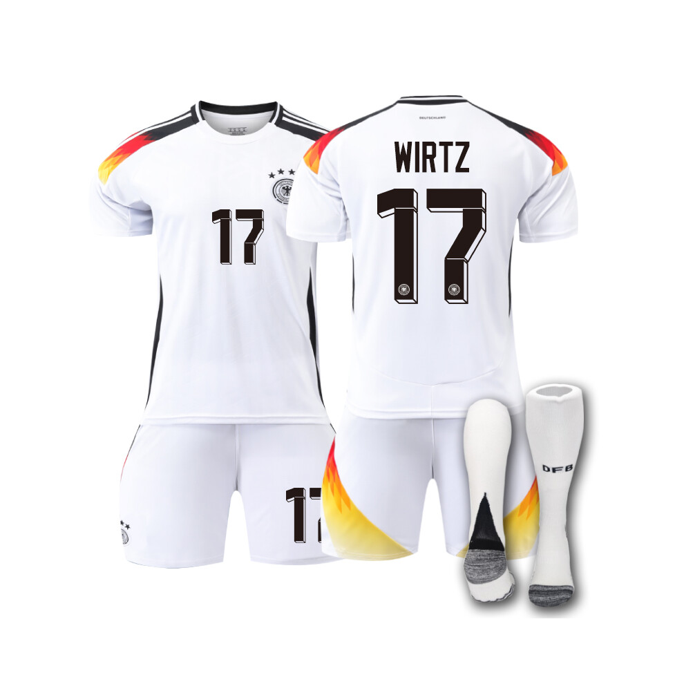 Qinyuchen (28(150-160Cm)) Comfortable 2425 Germany Home Wirtz #17 Training Suit With Socks