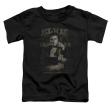 Trevco Sportswear ELV767-TT-2 Elvis Presley 1954 Toddler Short Sleeve T-Shirt, Black - Medium 3T
