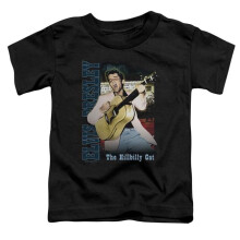Trevco Sportswear ELV829-TT-2 Elvis Presley Memphis Toddler Short Sleeve T-Shirt, Black - Medium 3T