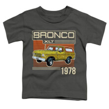 Trevco Sportswear FORD116-TT-2 Ford Bronco 1978 Toddler Short Sleeve T-Shirt, Charcoal - Medium 3T