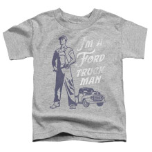 Trevco Sportswear FORD266-TT-3 Ford Truck Man Classic Toddler Short Sleeve T-Shirt, Athletic Heather - Large 4T