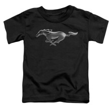 Trevco Sportswear FORD208-KT-1 Ford Mustang Modern Mustang Toddler Short Sleeve T-Shirt, Black - Large 4T
