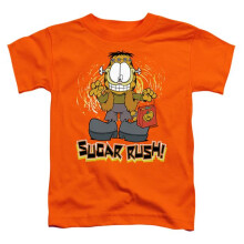 Trevco Sportswear GAR325-TT-1 Garfield Sugar Rush Toddler Short Sleeve T-Shirt, Orange - Small 2T