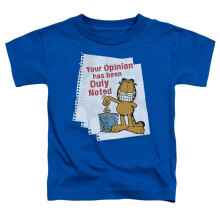 Trevco Sportswear GAR467-KT-1 Garfield Duly Noted Toddler Short Sleeve T-Shirt, Royal - Large 4T