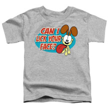 Trevco Sportswear GAR420-TT-3 Garfield Question Toddler Short Sleeve T-Shirt, Athletic Heather - Large 4T