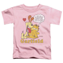 Trevco Sportswear GAR490-TT-2 Garfield Cant Win Toddler Short Sleeve T-Shirt, Pink - Medium 3T