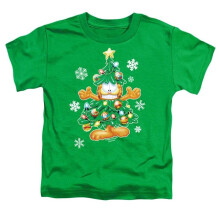 Trevco Sportswear GAR598-KT-1 Garfield Tree Toddler Short Sleeve T-Shirt, Kelly Green - Large 4T