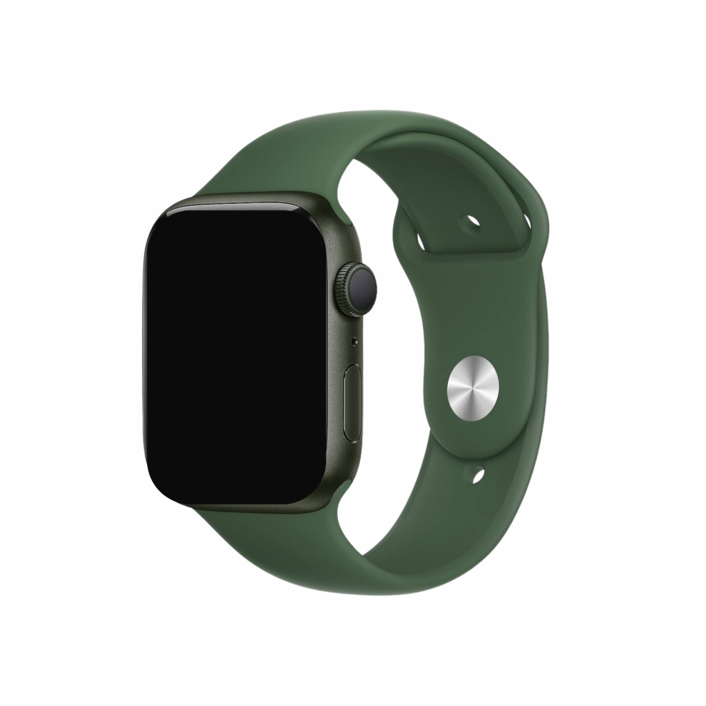 (38/40/41mm S/M, Green) For Apple Watch Silicone Sports Band Strap Series 10 9 8 7 6 5 4 3 SE SE 2-image-OPC-PGD5ZG5-NEW
