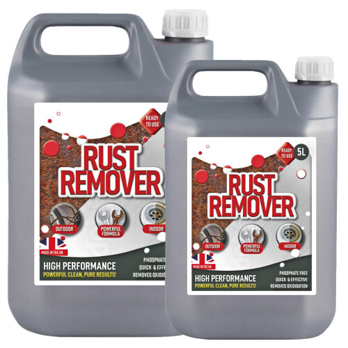 1 x 5L Rust Remover Solution Ready To Use Removes Rust
