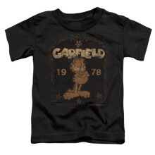Trevco Sportswear GAR568-TT-1 Garfield EST 1978 Toddler Short Sleeve T-Shirt, Black - Small 2T