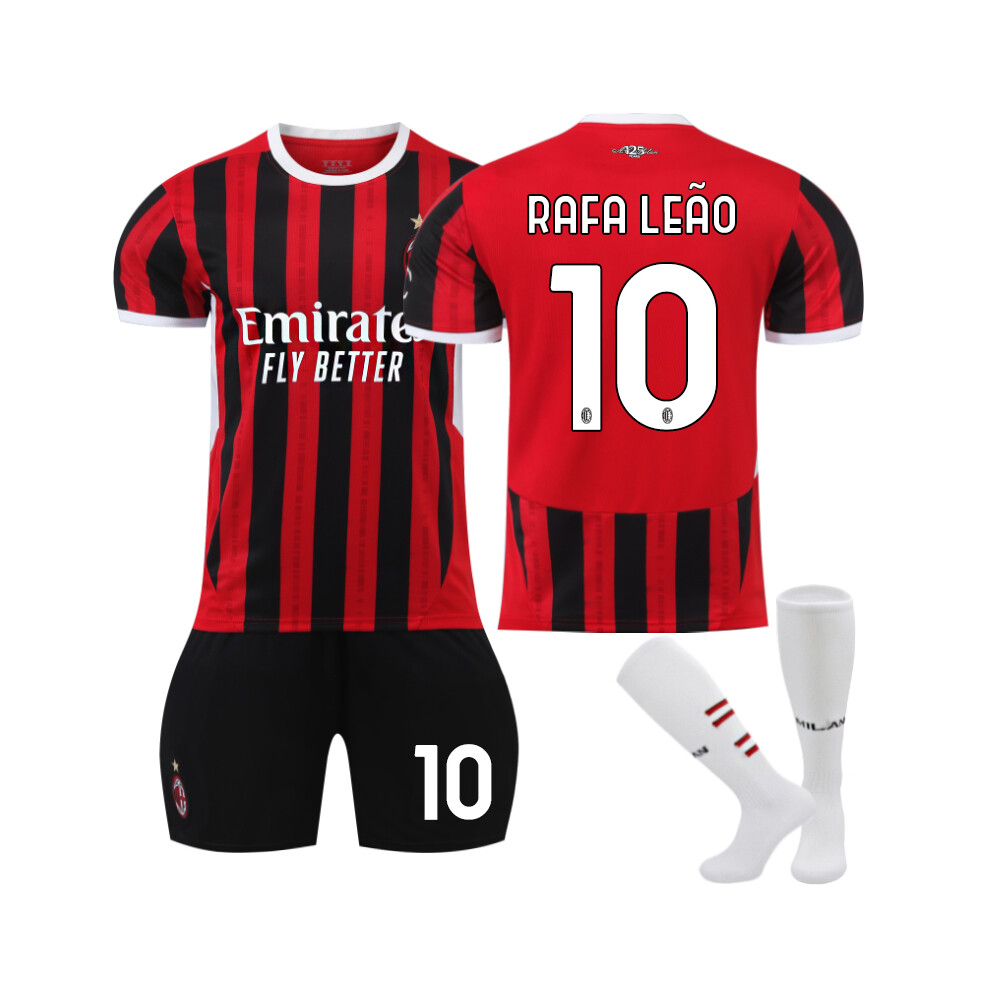 Qinyuchen (20(110-120Cm)) Comfortable 2425 Ac Home Rafa Leão #10 Training Suit With Socks