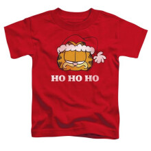 Trevco Sportswear GAR597-TT-1 Garfield Ho Ho Ho Toddler Short Sleeve T-Shirt, Red - Small 2T