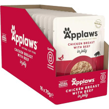 Applaws Cat Pouch Jelly Chicken & Beef - (16pk × 70g)