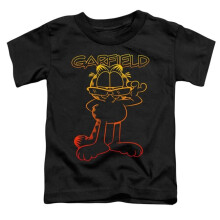 Trevco Sportswear GAR713-TT-3 Garfield Hotshot Toddler Short Sleeve T-Shirt, Black - Large 4T