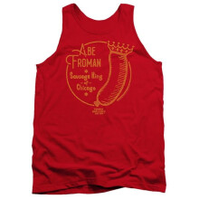 Trevco Sportswear PAR619-TK-3 Ferris Bueller Abe Froman Adult Tank Top, Red - Large