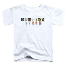 Trevco Sportswear PERRY142-TT-1 Genesis Logo Toddler Short Sleeve T-Shirt, White - Small 2T
