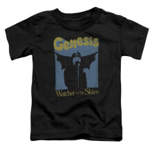 Trevco Sportswear PERRY257-TT-2 Genesis Watcher of the Skies Toddler Short Sleeve T-Shirt, Black - Medium 3T