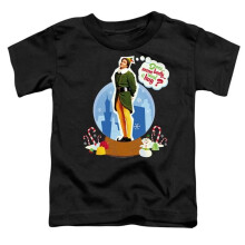 Trevco Sportswear WBM1226-TT-2 ELF Does Somebody Need A Hug Toddler Short Sleeve T-Shirt, Black - Medium 3T