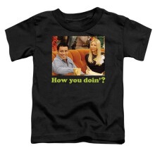 Trevco Sportswear WBT765-TT-1 Friends Joey How You Doin Toddler Short Sleeve T-Shirt, Athletic Heather - Small 2T