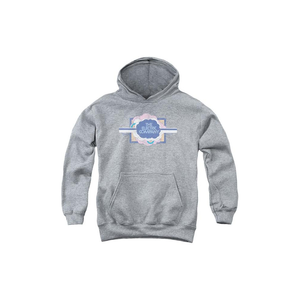 Trevco Sportswear ELC101-YFTH-1 Electric Company Since 1971 Youth Hooded Sweatshirt, Athletic Heather - Small-image-OPC-PGD6776-NEW