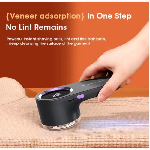 (White) Lint Remover for Clothing - USB Rechargeable 2