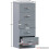 Vida Designs (Grey) Riano 5 Drawer Narrow Chest Bedroom Storage Unit 5