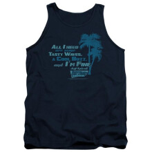 Trevco Sportswear UNI267-TK-1 Fast Times Ridgemont High All I Need Adult Tank Top, Navy - Small