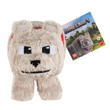 Minecraft Movie DENNIS THE WOLF 20cm Soft Plush Toy