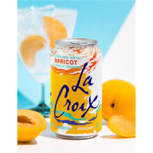 Lacroix 24518 12 oz Apricot Sparkling Water, Pack of 8