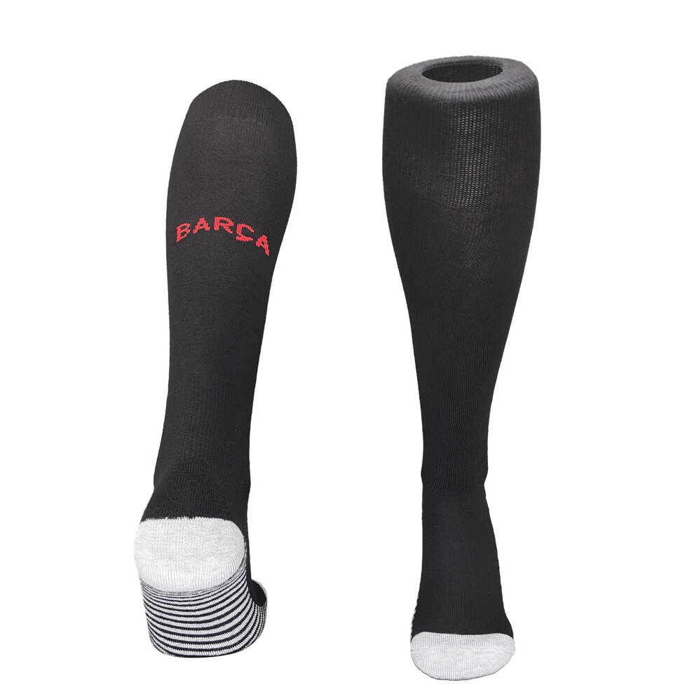 (For Barcelona Away, Kids(EU 30-36)) 24-25 Football Socks for Kids Adult Team Training