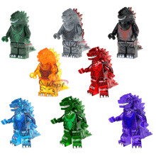 8Pcs/set Godzilla Minifigures Building Block Toys Fit Lego