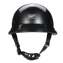 Casque de moto allemand en fibre de carbone Chopper Cruiser Biker M/L/XL M SIZE