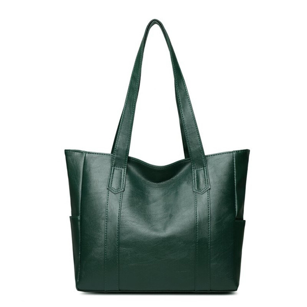 Large Capacity PU Leather Shoulder Bags Luxury Handbags Women Purses Designer Big Shopper Solid Color Casual Tote New