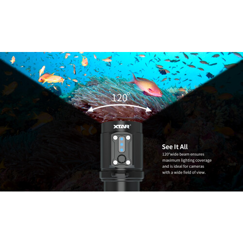 XTAR Walrus D08 Set 2000 Lumens LED Diving Torch Flashlight Dive Light 1