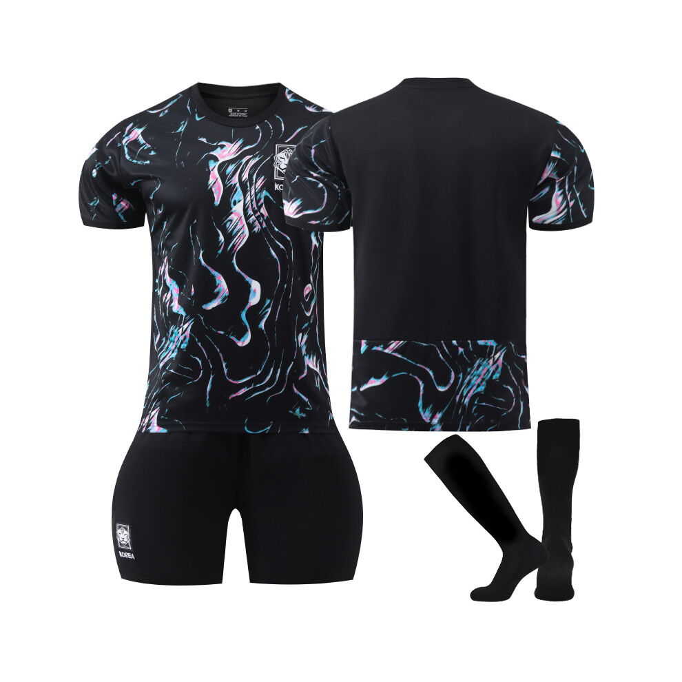 Qinyuchen (Xxl(190-200Cm)) Comfortable 2425 Korea Away Unnumbered Training Suit With Socks