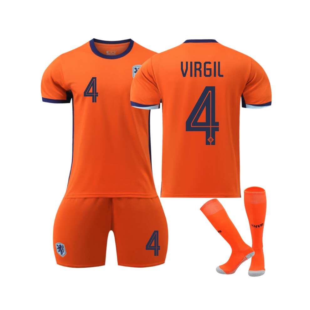 Qinyuchen (28(150-160Cm)) Comfortable 2425 Netherlands Home Virgil #4 Training Suit With Socks