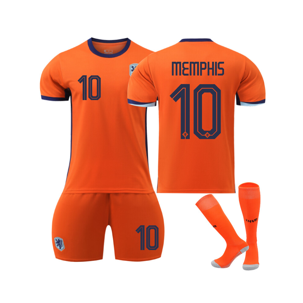 Qinyuchen (24(130-140Cm)) Comfortable 2425 Netherlands Home Memphis #10 Training Suit With Socks