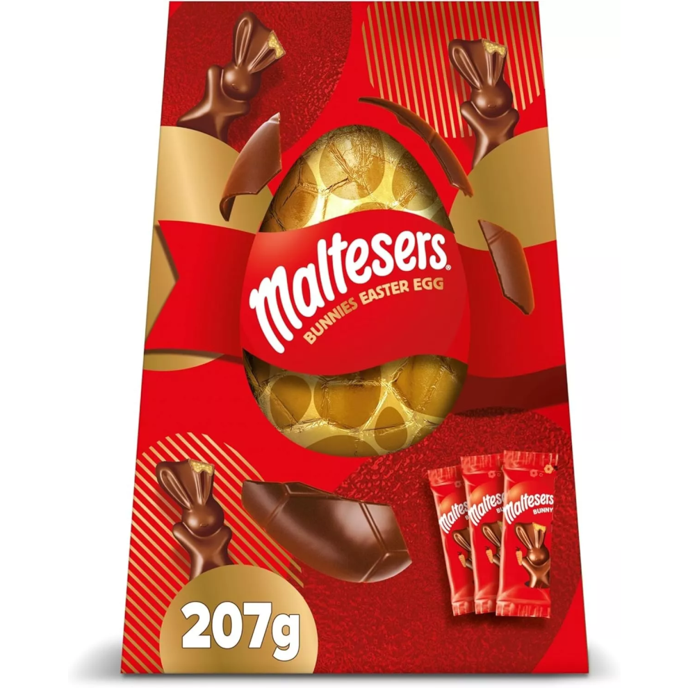 Maltesers Bunnies Milk Chocolate Easter Egg 207g (Pack Of 2) Perfect Easter Gift