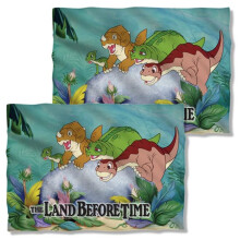 Trevco Sportswear UNI956FB-PLO1-0 20 x 28 in. Land Before Time Littlefoot & Friends Front Back Print Pillow Case, White