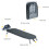 Gr8 Home Grey Foldable Table Top Ironing Board Compact Space Saving with Cover Iron Rest 6