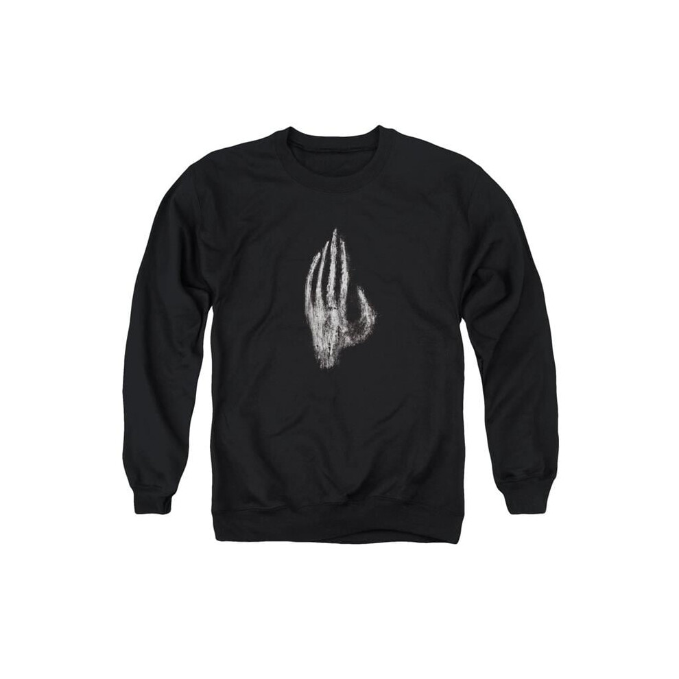 Trevco Sportswear LOR1024-AS-1 Lord of The Rings Hand of Saruman Adult Crewneck Sweatshirt, Black - Small-image-OPC-PGD6GQZ-NEW