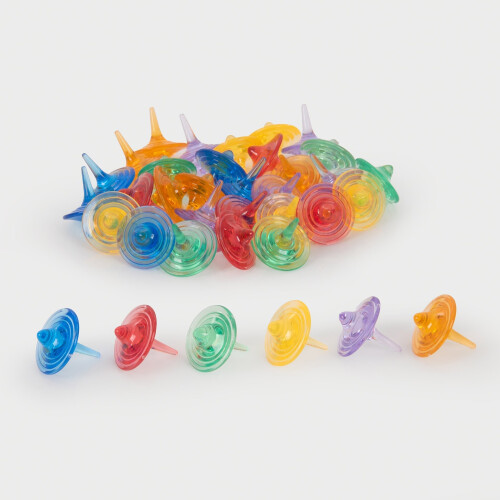 Translucent Colour Spinners - Pack of 36 1