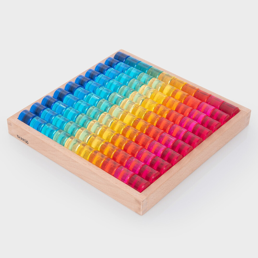 Tickit Gem Circle Mirror Tray