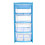 (Blue) 4 Drawer Desktop Storage Tower Unit with Clear Drawers for Home, Office 1