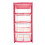 (Pink) 4 Drawer Desktop Storage Tower Unit with Clear Drawers for Home, Office 1