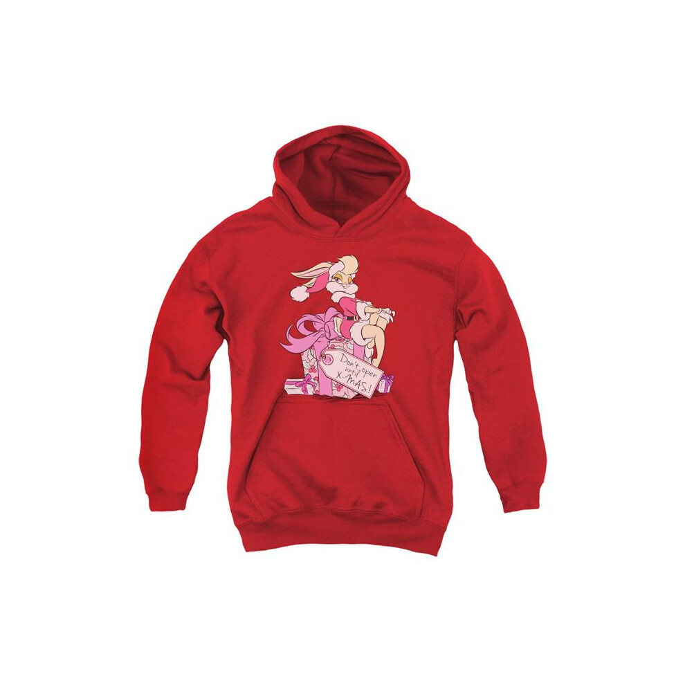Trevco Sportswear LT203-YFTH-2 Looney Tunes Lola Present Youth Hooded Sweatshirt, Red - Medium-image-OPC-PGD6HTC-NEW