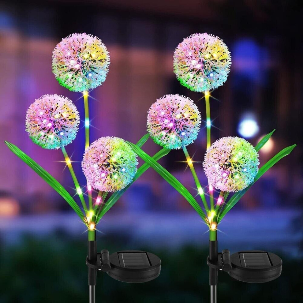 LED Solar Light Dandelion Flower Waterproof Outdoor Patio Light Decor
