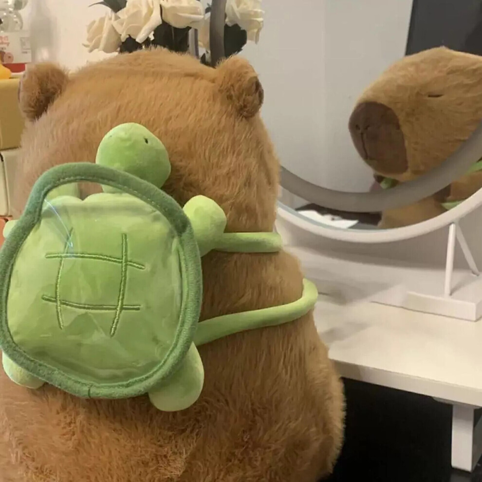 Photos - Other Toys Capybara plush animal teddy with turtle bagpack soft toy 23cm